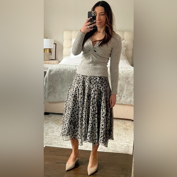 Jones New York Sik Georgette Midi Skirt - Picture 2 of 9